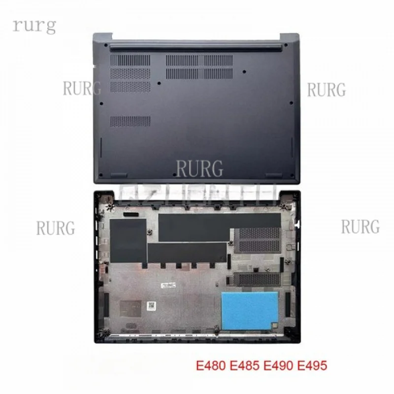 

L New For Lenovo Thinkpad E480 E485 E490 E495 Bottom Case Black 01LW161 14"