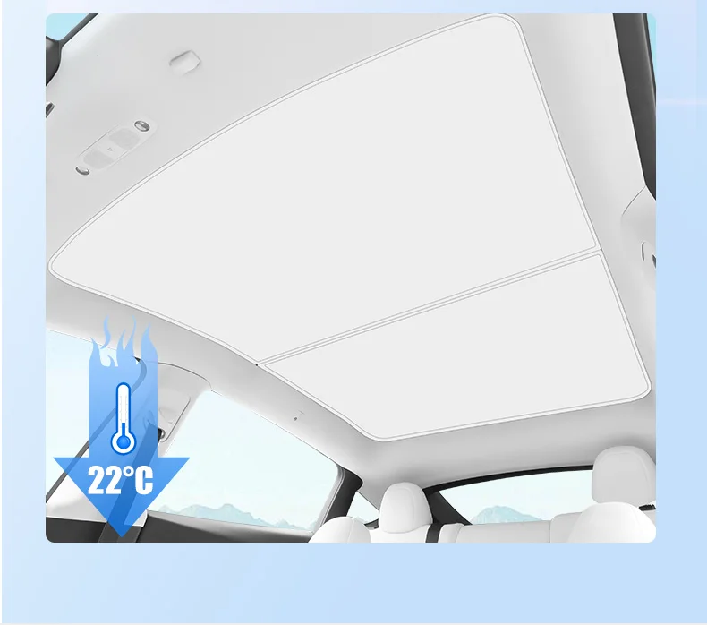 

Изоляционный навес от солнца Аксессуары для солнцезащитных навесов подходят для солнцезащитного навеса MODEL3/Y Выдвижной люк на крыше