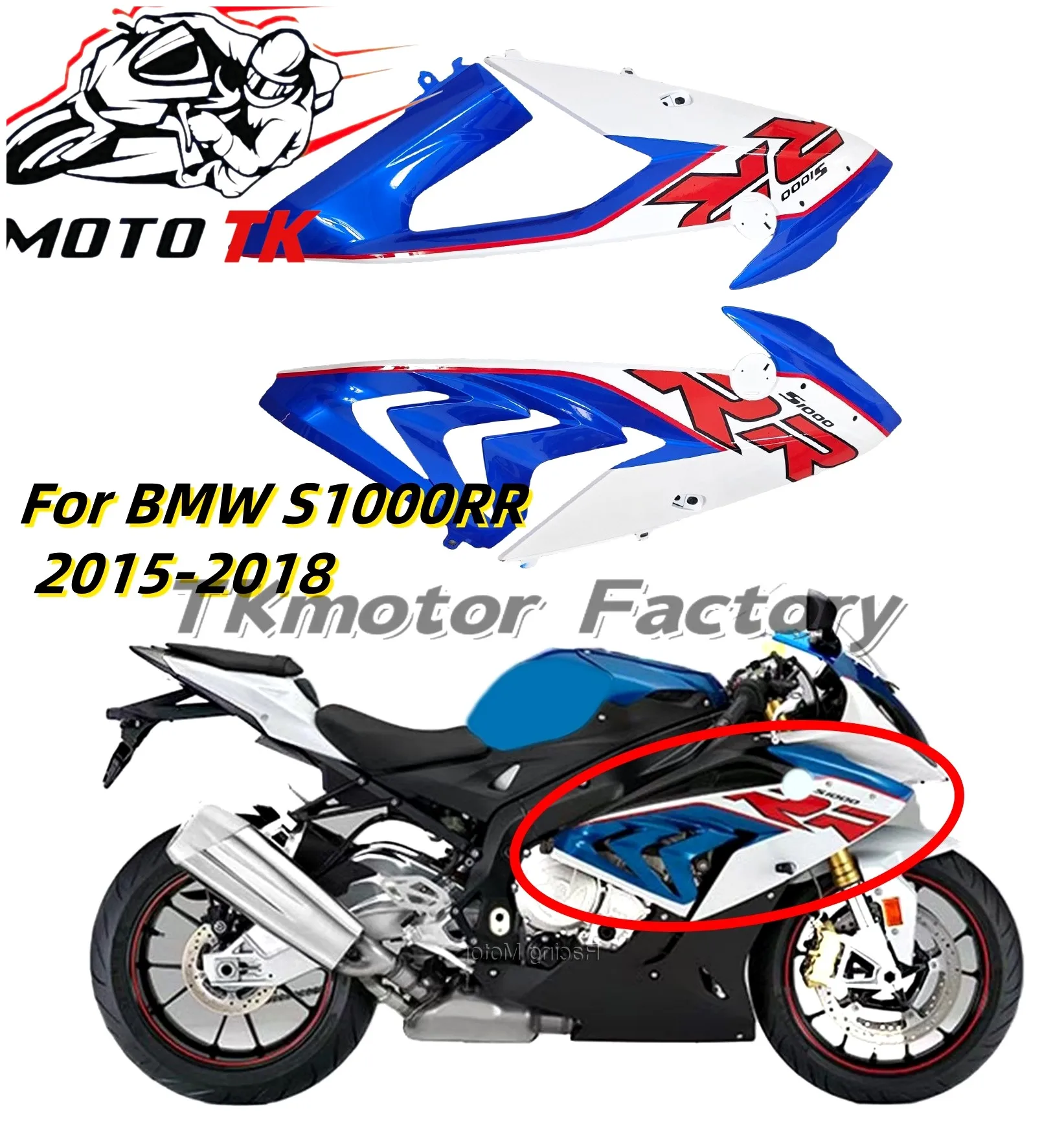 Front Upper Side Panel Cover Shield Cover Gas Fuel Tank Side Panel Fairing For S1000RR S1000 RR S 1000RR | Racing Motor Store
