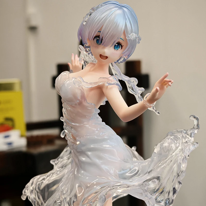 

New From Scratch Different World Animation Surrounding Tables Water Dresses Rem Handmade Figurines Anime Model