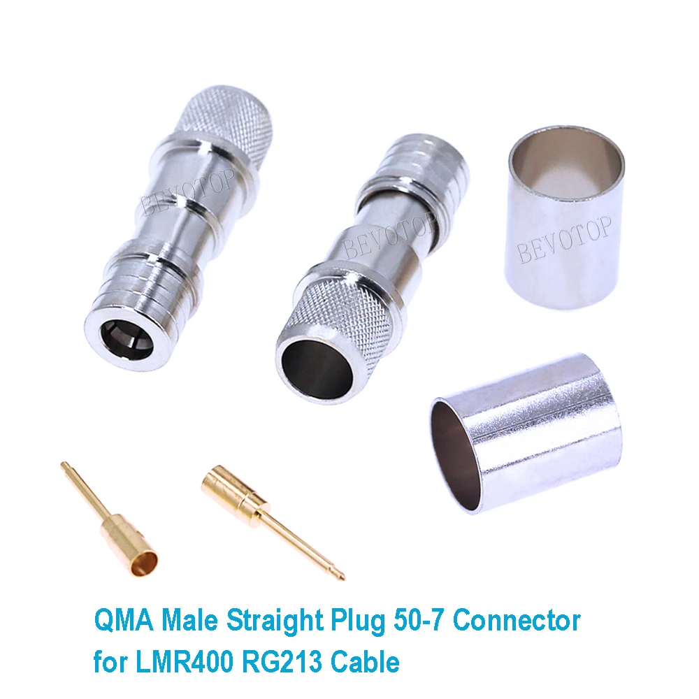 10Pcs/lot RG213 LMR400 QMA Male / Female RF Coaxial Connector 50 Ohm 50-7 QMA Connector for RG-213 LMR-400 Cable Wholesales