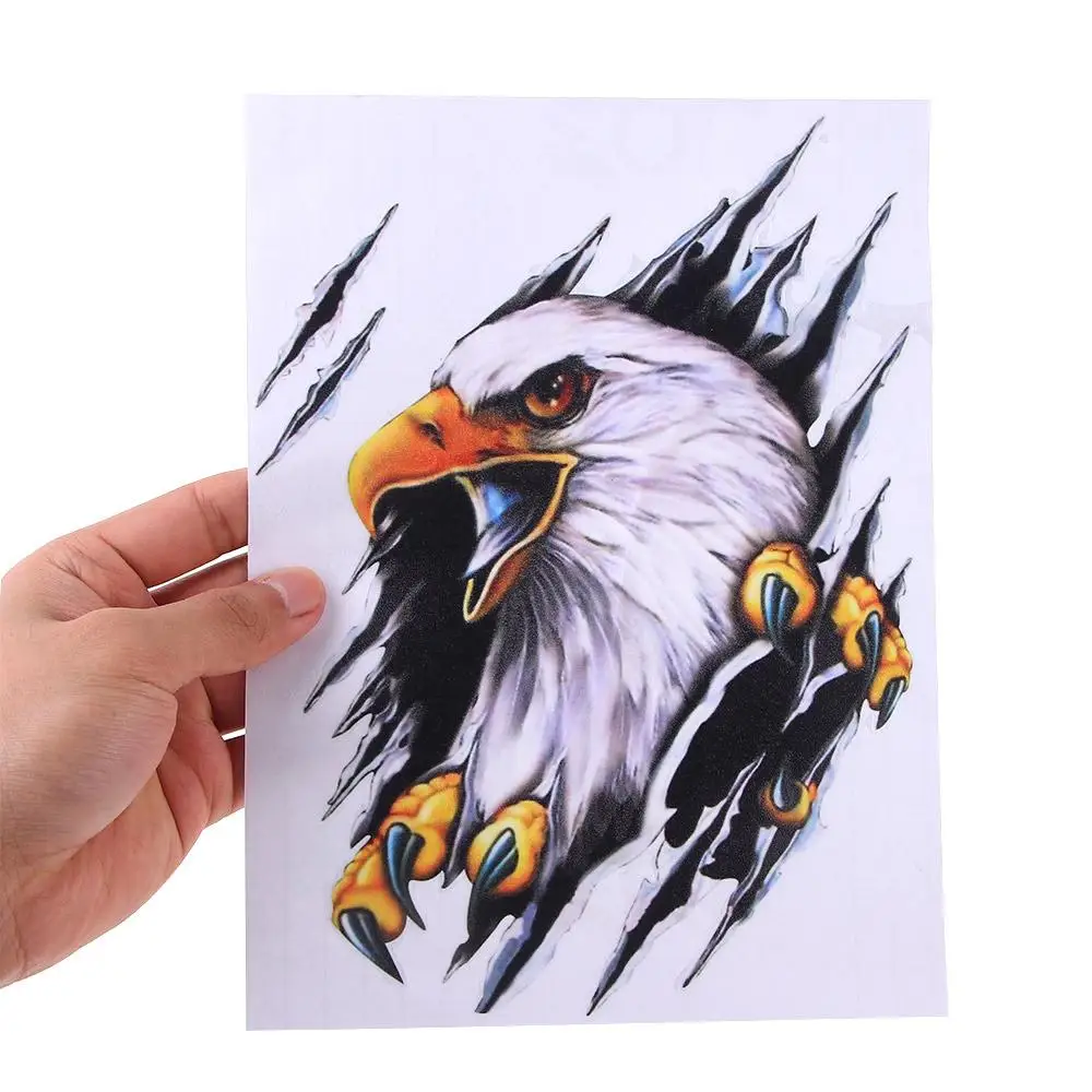 Truck Car Styling Accessories Self-adhesive Cool Eagle Car Sticker Car Body Decoration 3D Simulation Sticker Motorcycle Decal