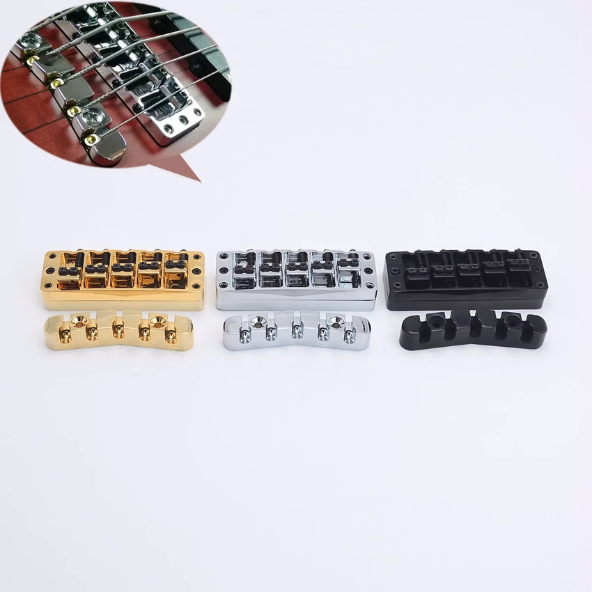 1 Set  High Quality  Original Genuine 5 Strings  Bass Guitar Bridge  DE(Origin)