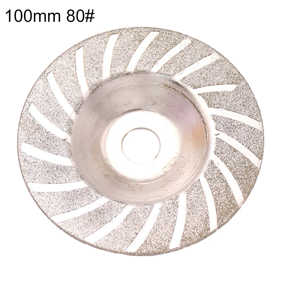 

1pc 4 Inch 100mm 80 Grit Diamond Coated Grinding Disc Wheel For Cutting Machine Angle Grinder Power Tools