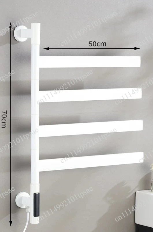 Stainless Steel Smart Touch Heating Rotatable180° Intelligent Electric Temperature Digital Display Towel Dryer Heated Towel Rack