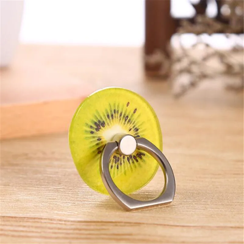 Lovely Fruit Rotate 360 Degrees Finger Ring All Mobile Phone Stand Holder anti-theft Drop For Iphone 6 Samsung Xiaomi