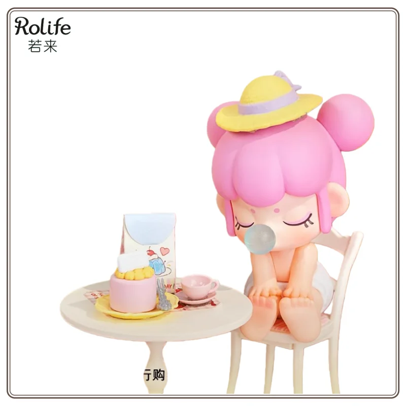 Nowy Oryginalny Rolife Super World DIY Drewniany Mini Domek Scena Zabawka do Składania Model Blind Box Rekwizyt Krajobraz Prezent dla Dzieci Dostępny od Ręki