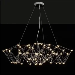 Mantianxing Hanglamp Moderne Eenvoudige Woonkamer Lamp Designer Creative Light Cube Lamp Restaurant Vuurvlieg Led Hanglamp