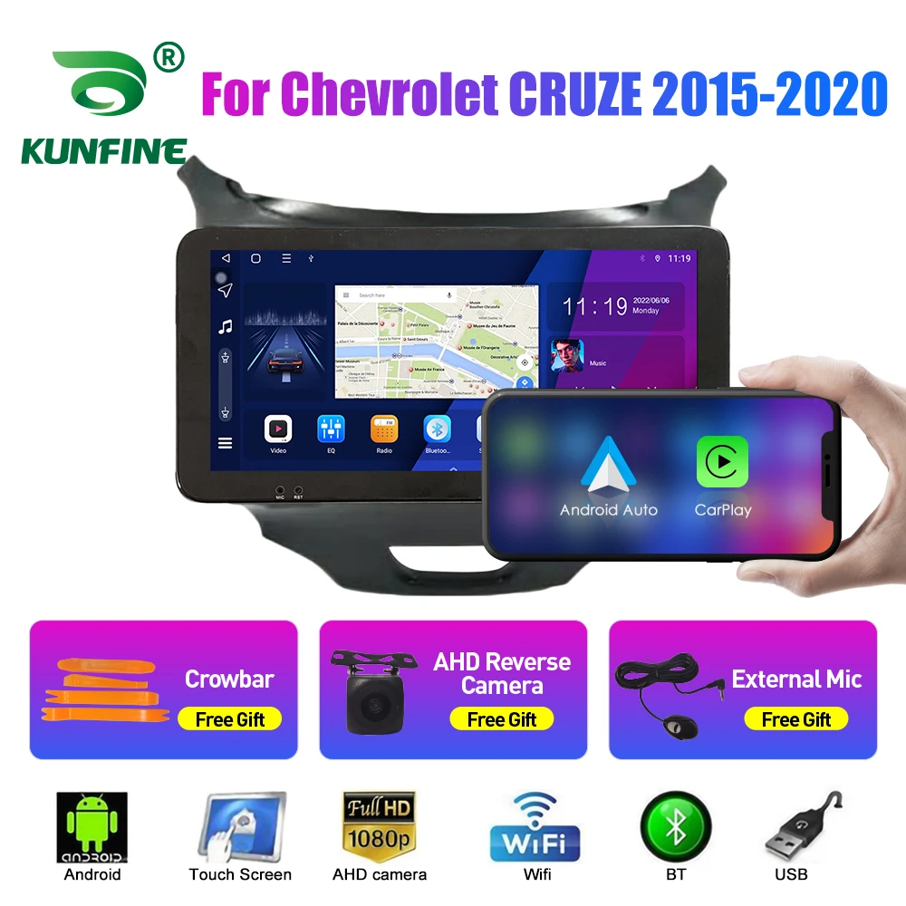 10.33Inch Car Radio For Chevrolet CRUZE 2015-2020 2Din Android Octa Core Car Stereo DVDGPS Navigation Player QLED Screen Carplay