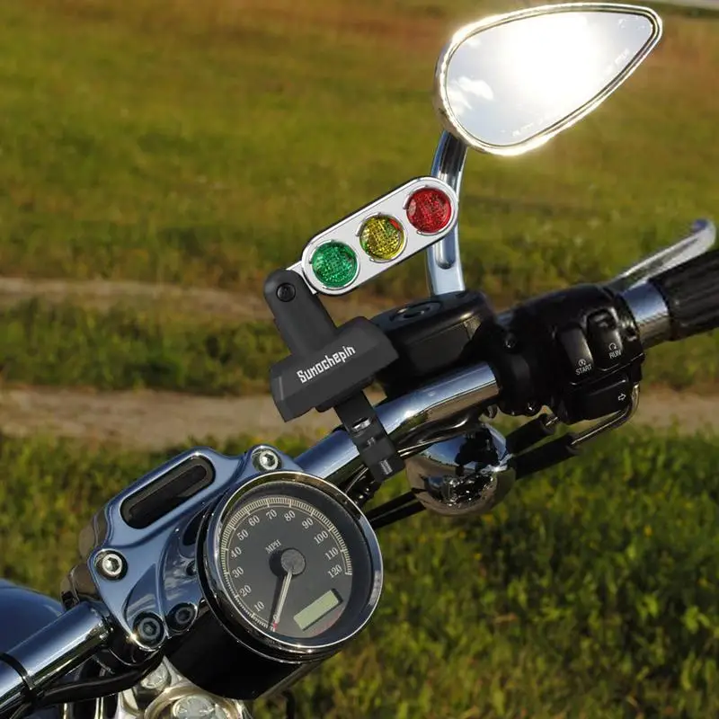 Motorcycle Traffic Quick Release Mini Stop Light Lamp For Motorcycle Lovers And Motorcycling Enthusiasts| Light Lamp Fun Bike