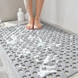 Extra Large Bath Mat Non Slip Bathtub Strong Suction Anti-Mold TPE Shower Mat