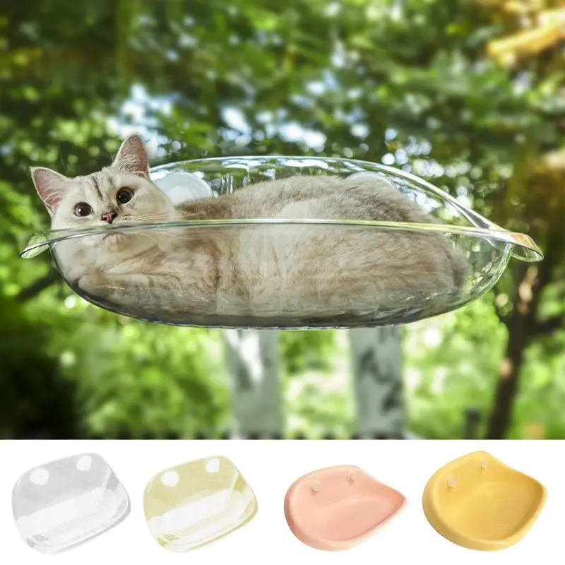 

Cat Window Hammock With Strong Suction Cups Pet kitten Hanging Sleeping Bed Shelves for Marble Smooth Glass and Sheet