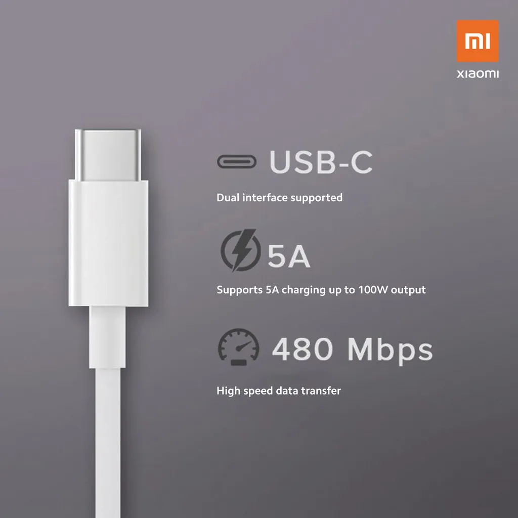 Original Xiaomi PD 60W USB C-to-USB C-type cable Huawei Samsung Xiaomi Macbook iPad data cable C-to-C fast charging data cable