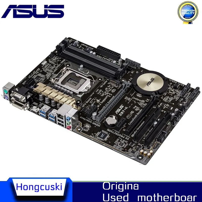 For ASUS Z97-K original motherboard Socket LGA 1150 DDR3 Z97 SATA3 USB3.0 Desktop Motherboard