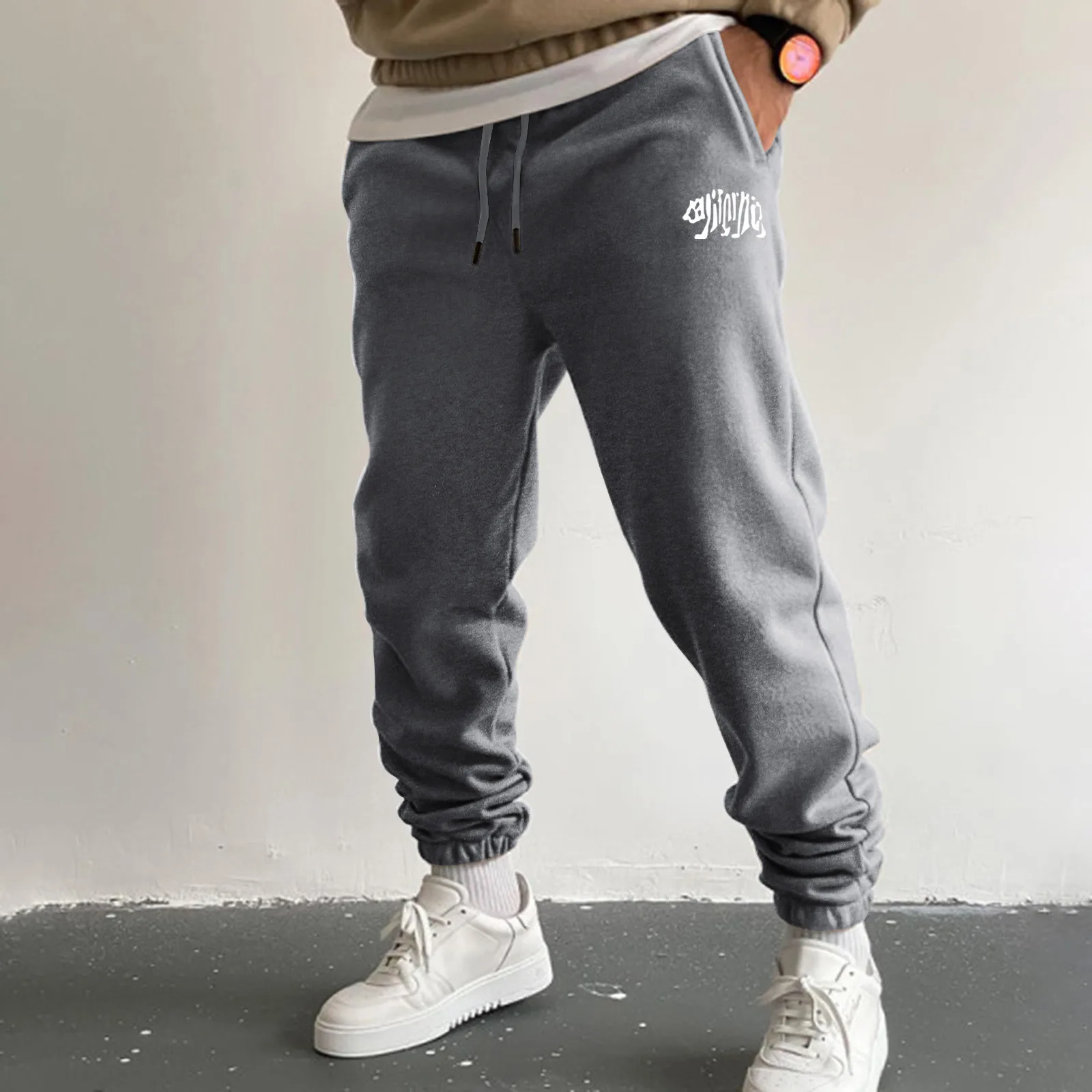 

Men Casual Pants Spring Autumn High Street Fashion Loose Sports Running Baggy Man Y2k Clothing Gym Work Trousers Pantalones
