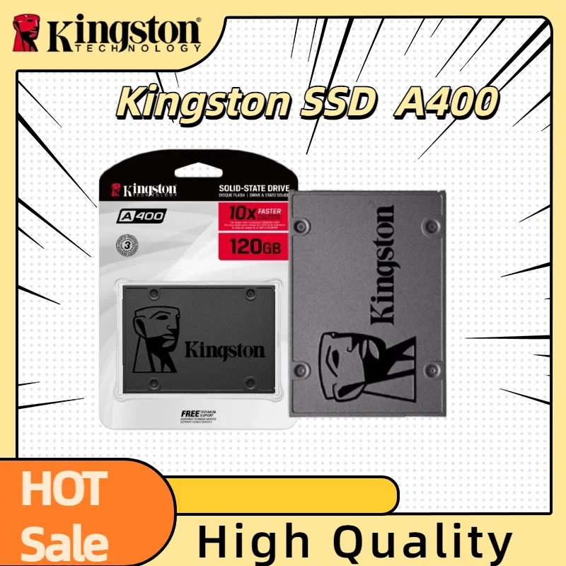 2026 Kingston SSD  A400 Internal Solid State Drive 256GB 512GB  2.5 Inch SSDs SATA III HDD Hard Disk for Laptop Desktop PC