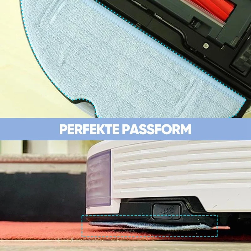 Microfiber Wiping Cloth Replacement For Xiaomi Roborock T7S T7splus S7 Vacuum Cleaner, Wiping Cloths Mop Washable