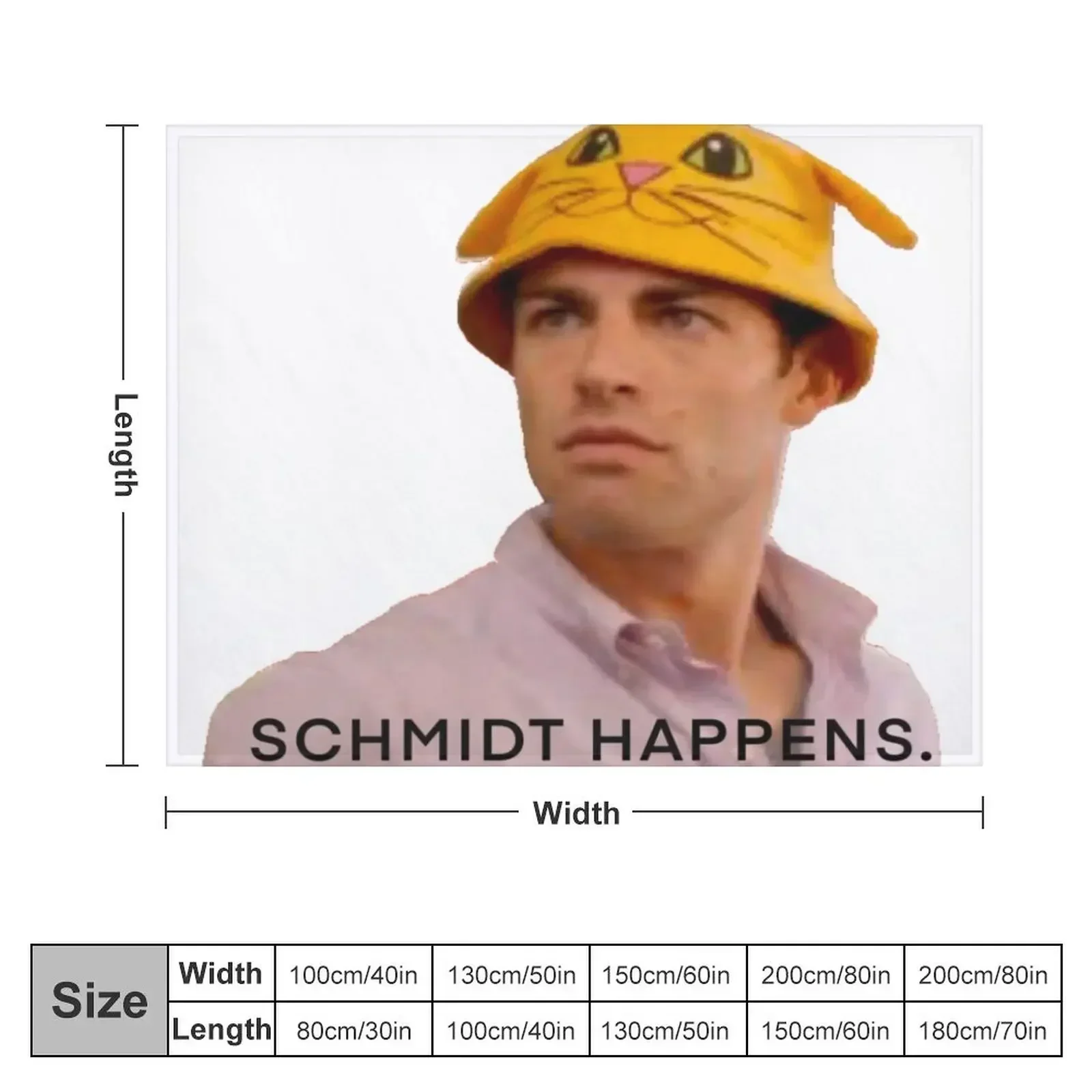 Schmidt Happens Throw Blanket Personalized Gift Large Blankets