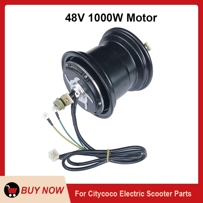 

48V 800W 1000W Original Hub Motor for 10x6.00-6 13x6.50-6 15x6.00-6 145/70-6 Tire Small Citycoco Electric Scooter Parts