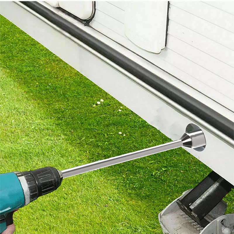 Adaptateur d'extension de perceuse pour pied de caravane, douille hexagonale 19 mm, outil de réparation automobile