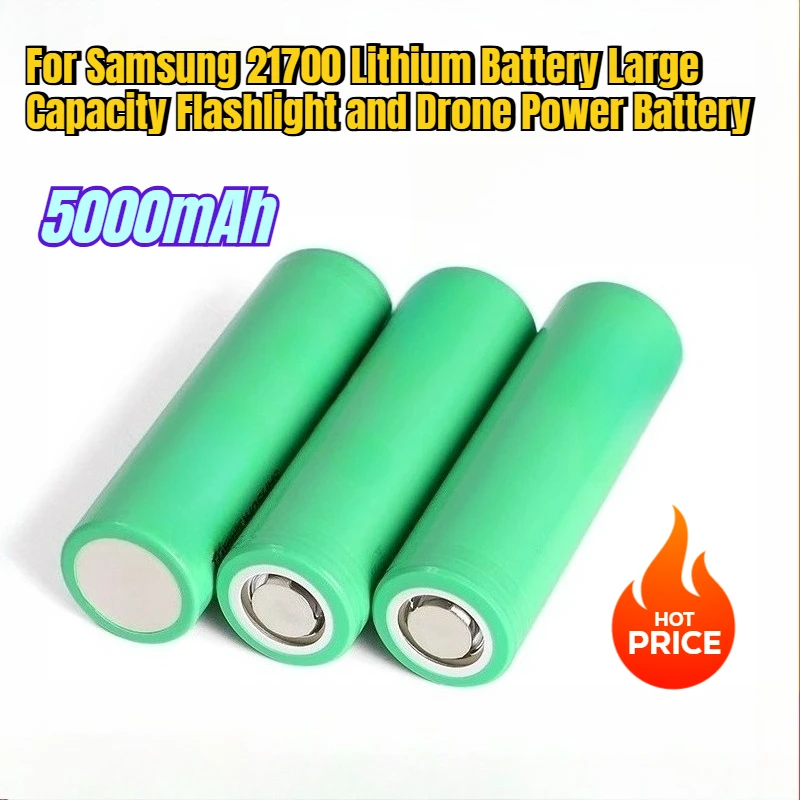 

5000mAh for Samsung 21700 Lithium Battery Large Capacity Flashlight and Drone Power Battery