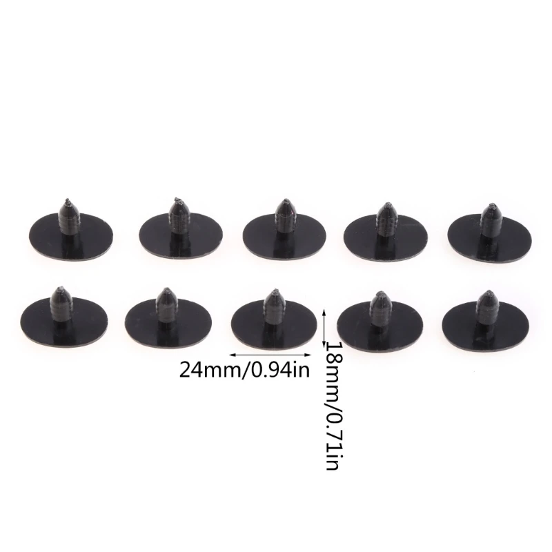 5 Paar (10 Stuks) Ovale Blauwe Veiligheid Plastic Ogen Speelgoed Poppen Ogen Ogen Ogen Ogen Diy 24X18Mm Accessoires Voor Poppen Speelgoed