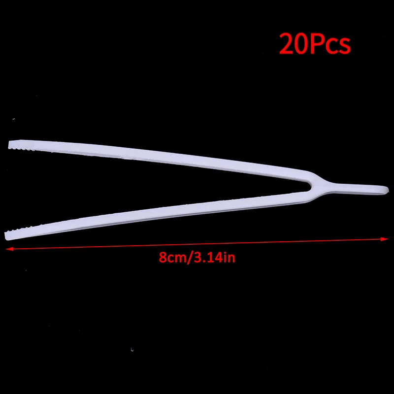 20Pcs Disposable Tweezers Plastic  Small Beads Forceps for Jewelry Making‘
