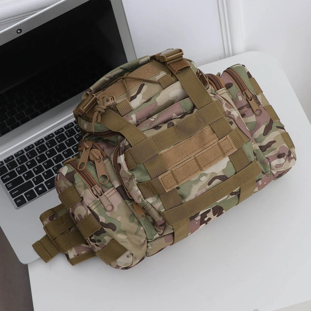 1 قطعة حقيبة الصيد الكبيرة مقاوم للماء النايلون متعدد جيب دائم في الهواء الطلق معالجة الخصر حقيبة ل الطعم والعتاد تخزين الملحقات #1