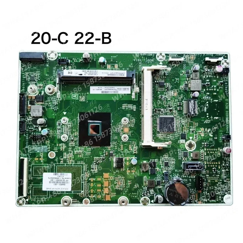 Placa base todo en uno 20-C 22-B DAN91AMB6D0 844831-002 844831-602 100% probada, funciona perfectamente