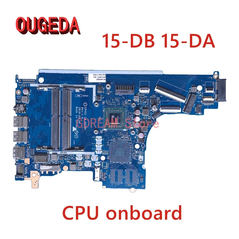 OUGEDA EPV51 LA-G078P L20477-601 L20478-601 L20479-601 L31720-601 For HP 15-DB 15-DA Laptop Motherboard E2/A4/A6/A9 CPU onboard