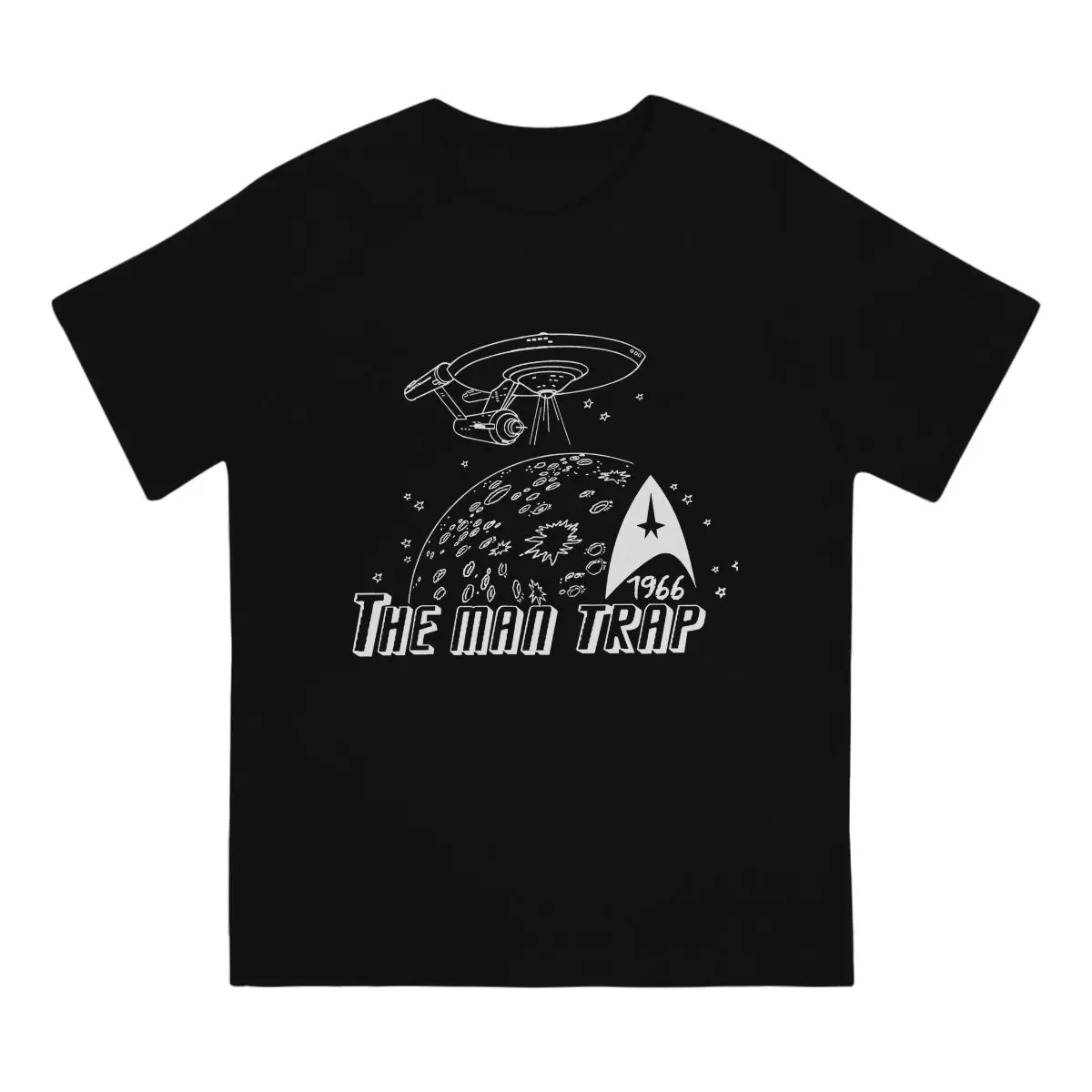 The Man Trap Stars Trekes Science TV T Shirt Grunge Crewneck TShirt Harajuku Streetwear Polyester