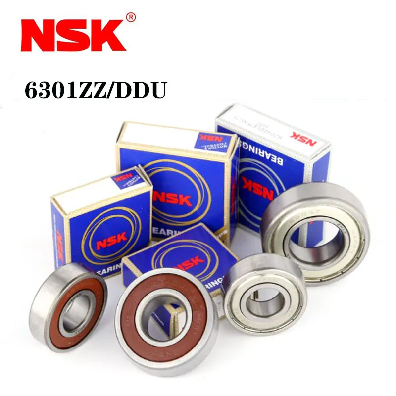 

Japan NSK Original Deep Groove Ball Bearing 6301ZZ 6301DDU 12*37*12mm ABEC-9 High Precision Speed Metal Rubber Sealed Bearings