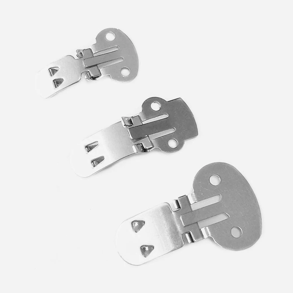 

10 Pcs Silver Stainless Steel Shoe Buckles Flat Decorative Clamps Blank Clip Metal Clips For Pumps Flats High Heels Shoe