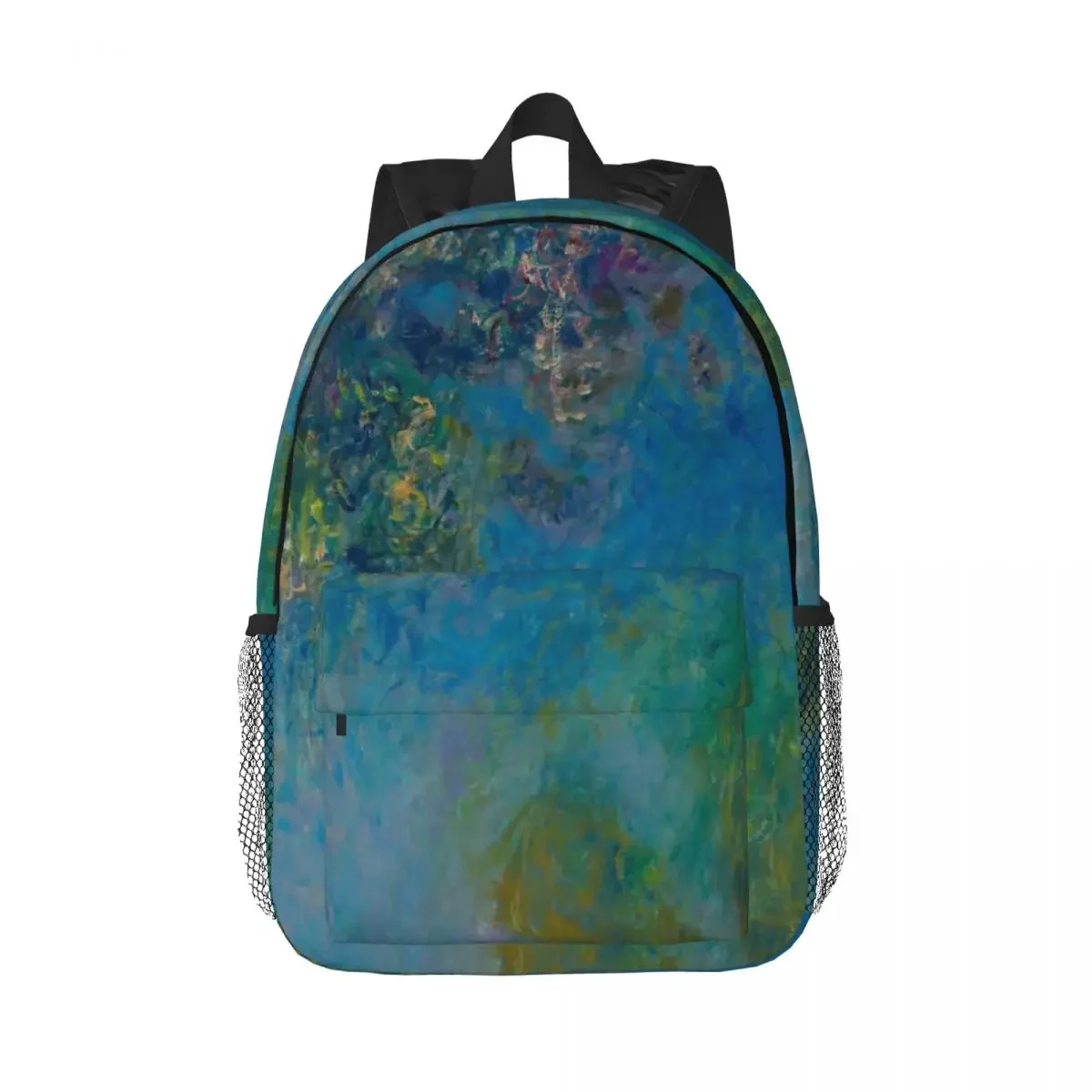 Wisteria By Claude Monet 1925 Backpack Boy Girl Bookbag Casual Children School Bags Travel Rucksack Shoulder Bag Large Capacity