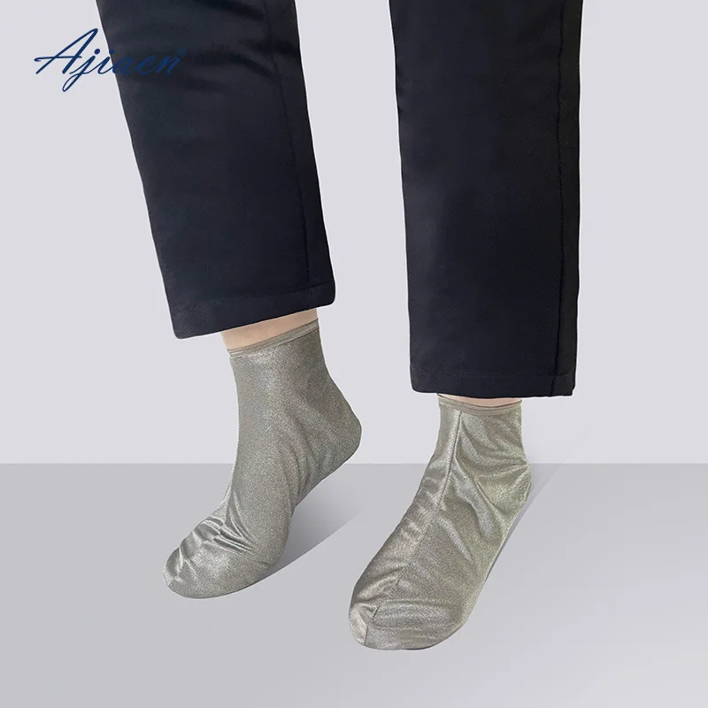 

Носки для защиты от электромагнитного излучения для мужчин и женщин, компьютерная комната, микроволновое электромагнитное излучение, серебряное волокно