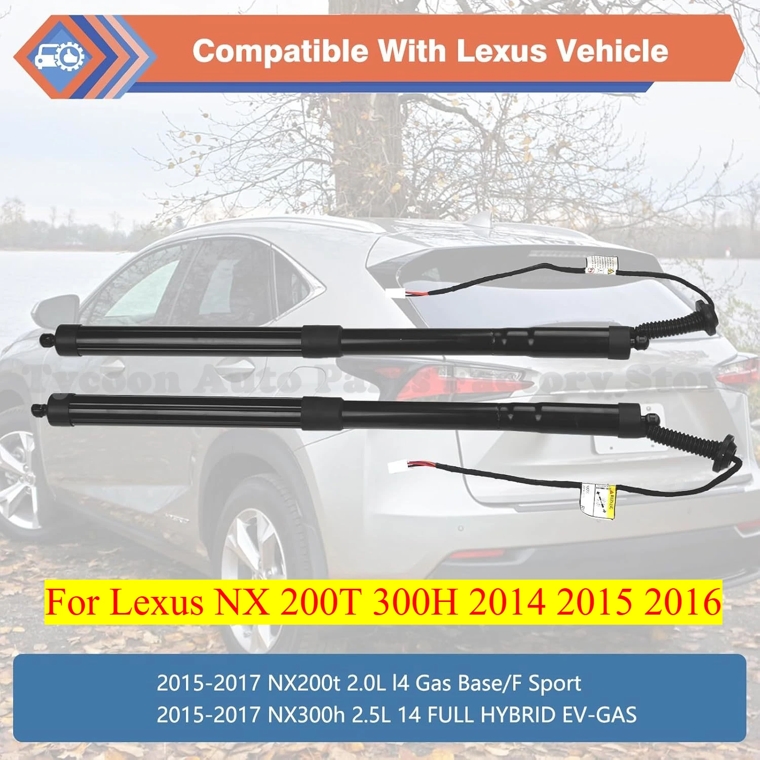 

New Power Hatch Lift Support For Lexus NX 200T 300H 2014 2015 2016 Electric Tailgate Gas Spring Struts 6892079016 6891079016