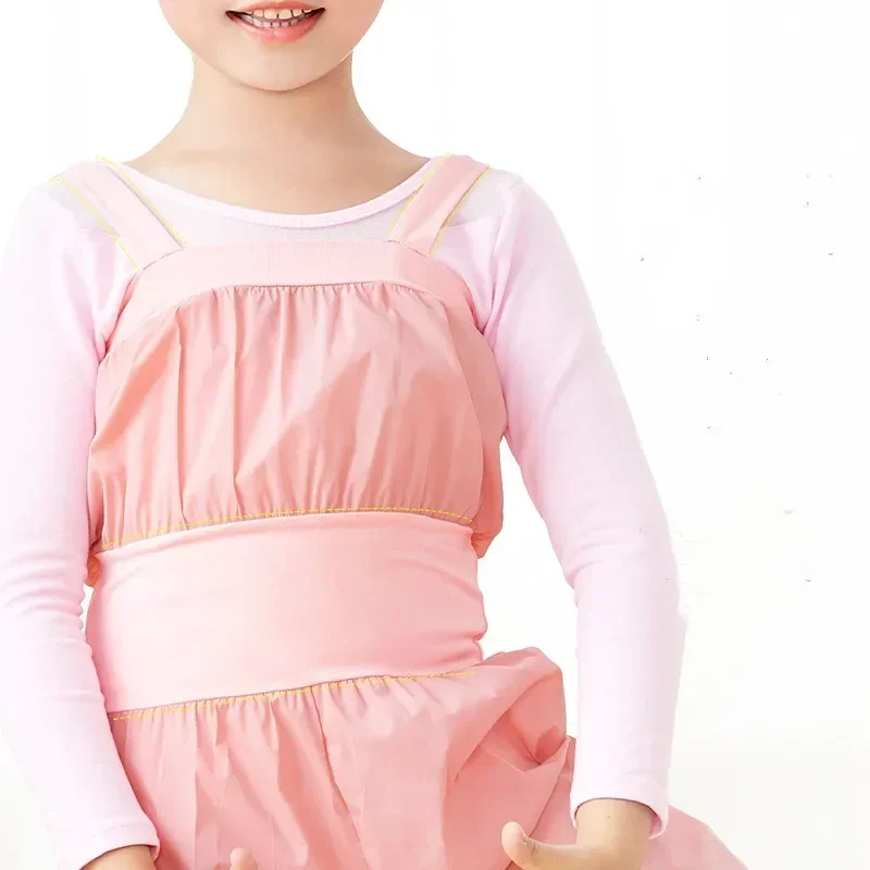 Barboteuse d'échauffement légère pour filles, pantalon de danse Ripstop, pantalon de transpiration en Nylon, salopette pour enfants, vêtements de danse rose