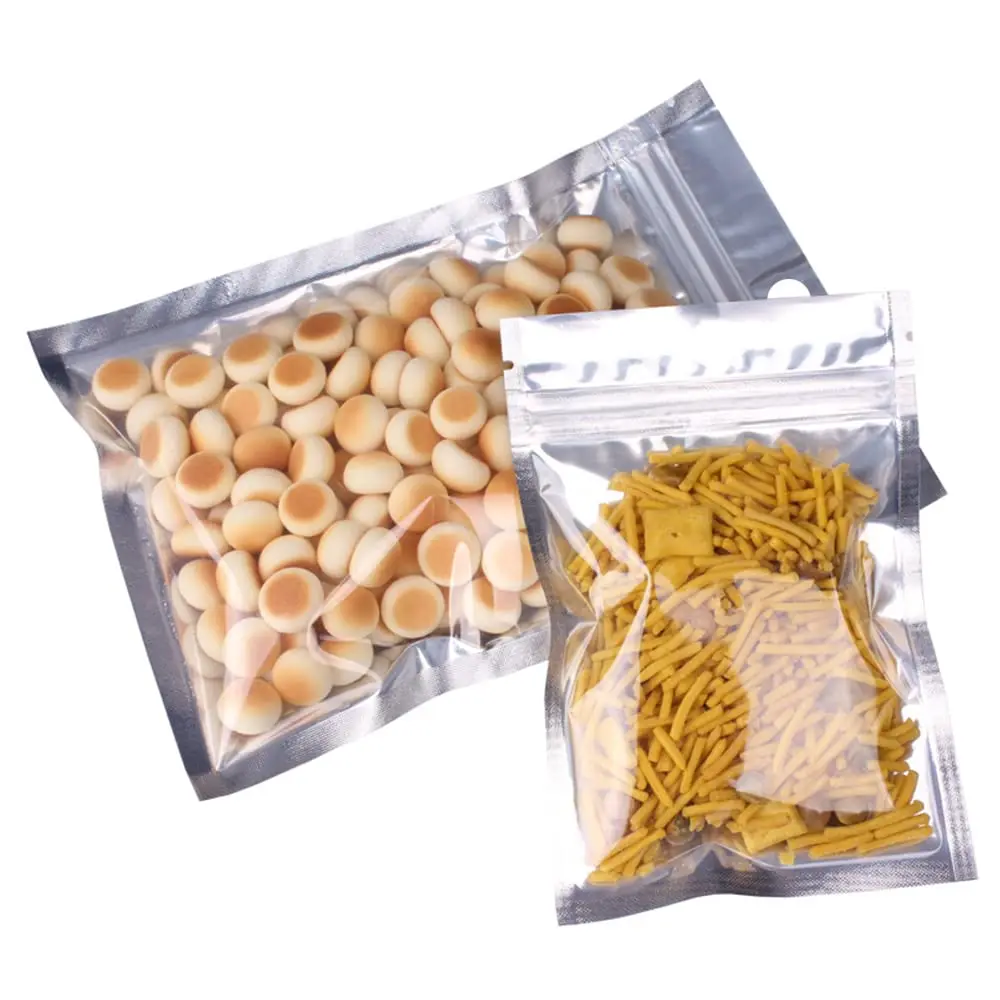 20 PCS Ziplock Bags, Resealable Storage Pouches, Poly Zip Lock Bags, Perfect for Kitchen Storage