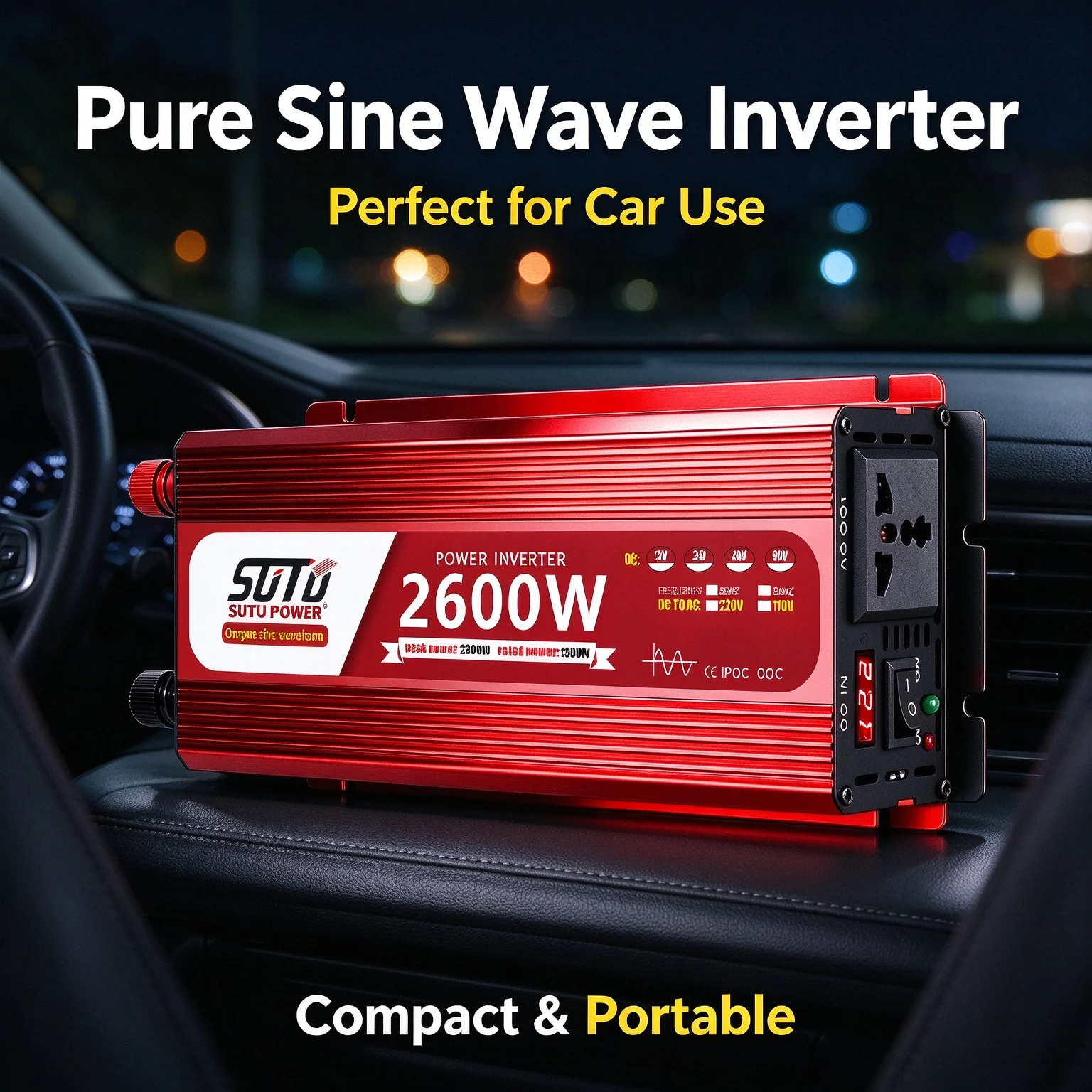 Pure Sine Wave Inverter 1200W  - Power Inverter 评论和价格
