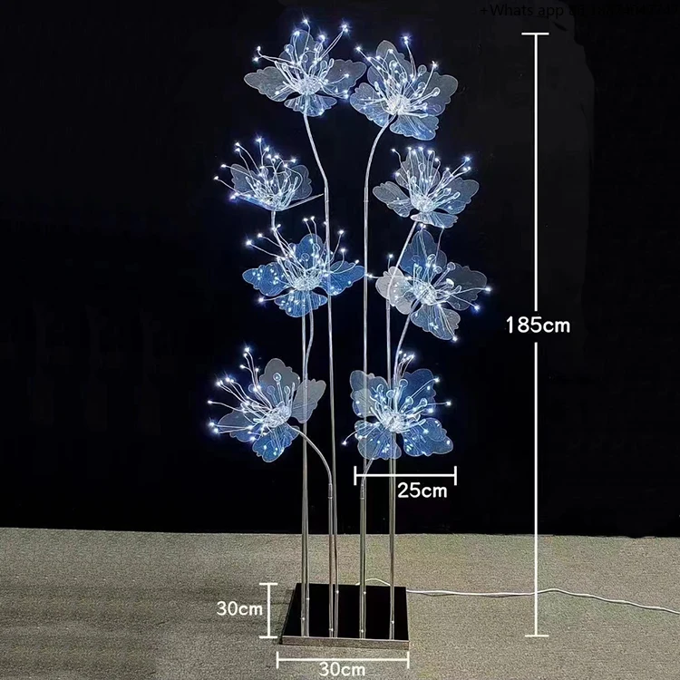 I268ไฟติดถนนเรืองแสงดอกไม้คริสตัลสำหรับประกอบฉากงานเลี้ยงวันเกิดงานแต่งงาน