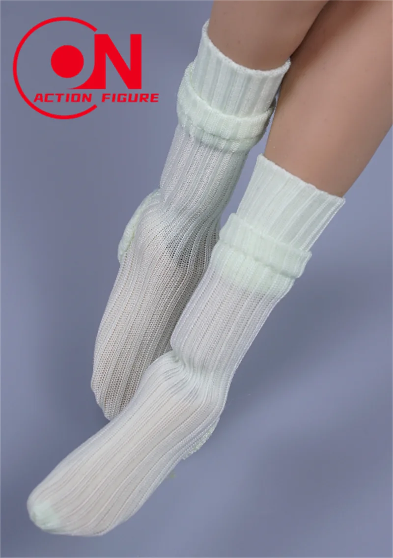 SA Toys SA072 1/6 Medium Tube Striped Socks Solid Color Stockings Clothes Accessories Fit 12'' Male Female Action Figure Body