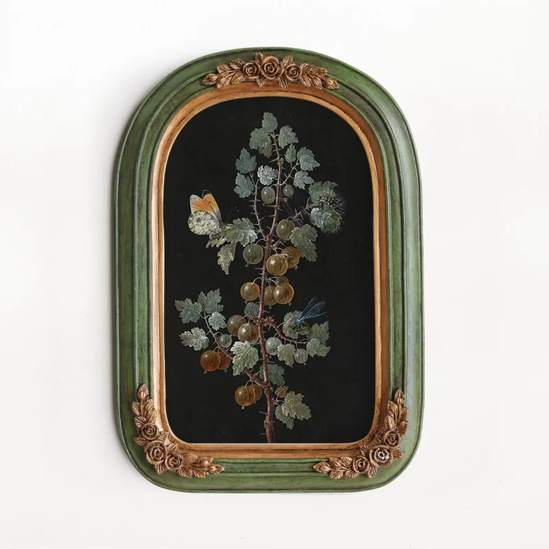 

MOMO American Niche Classical Decorative Painting Arched Porch Art Style French Retro Picture Frame Medieval Hanging Painting