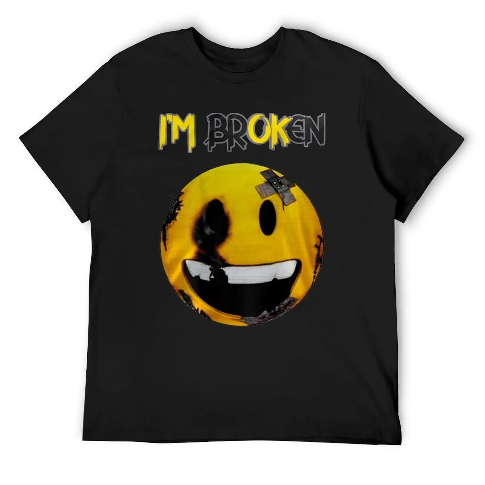 I'm broken - I'm OK - I am broken - I am OK T-Shirt anime anime t shirts graphic tee shirt mens fashion