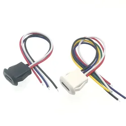 USB-C 2pin 4pin 5pin High Current Charging Socket With data TYPE-C Female Type C PH2.0 Waterproof Female Connector Jack