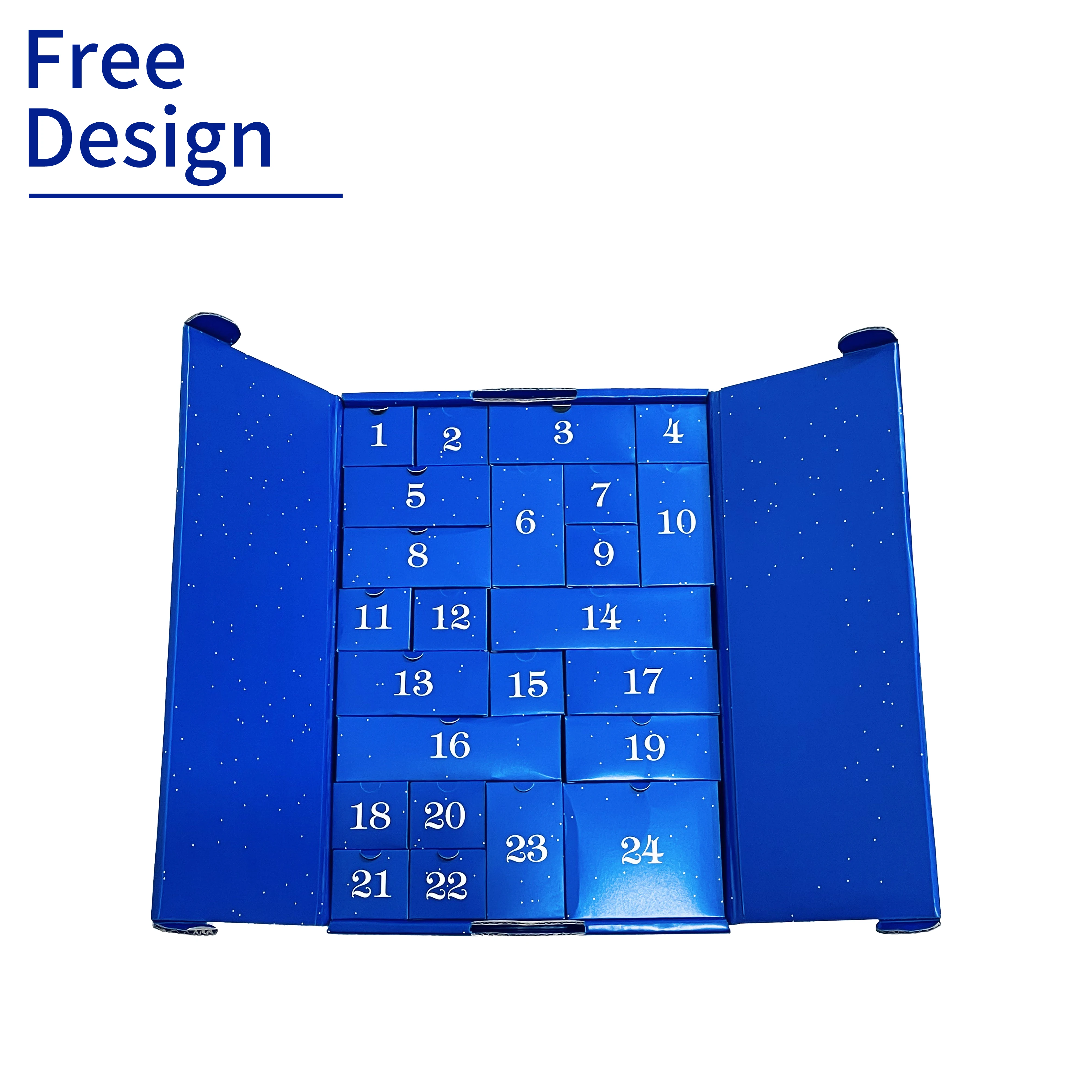 Custom Advent Calendar Box for Toys Free Sample Printed Wholesale Surprise Mystery Blind Gift Box