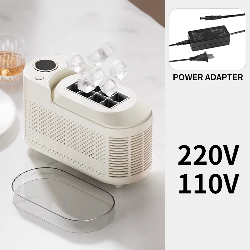 

110V/220V/12V Portable Small ice Maker Mini Home Dormitory Office Camping 12V Car Cube ice Automatic Ice Making Box ice machine