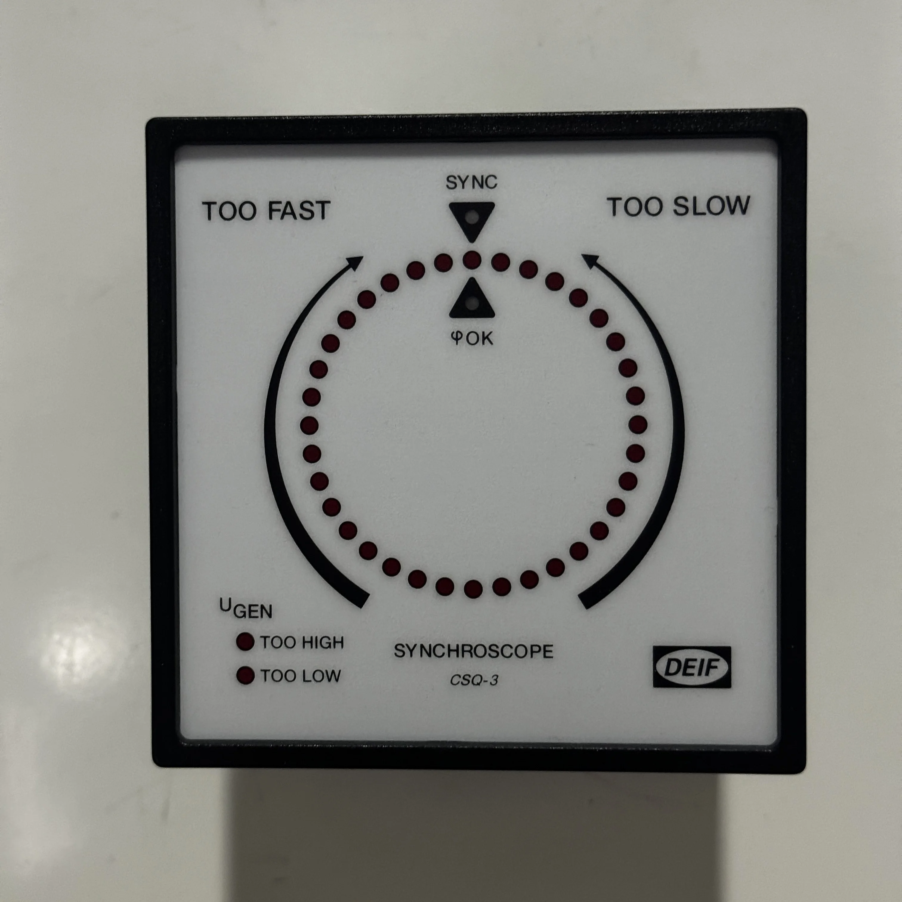 DEIF CSQ-3 МОРСКОЙ МНОГО ФУНКЦИОНАЛЬНЫЙ ИЗМЕРИТЕЛЬ СИНХРОСКОПА 115 В 0,5 мА 50/60 Гц