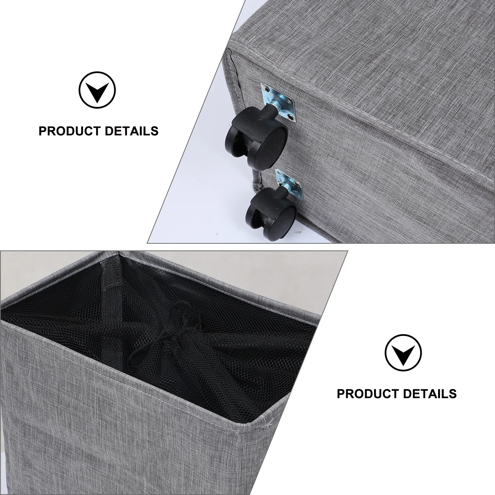 

Collapsible Foldable Laundry Hamper Basket with Handle Wheels Space Saving Storage for Bedroom Bathroom Closet Dorm