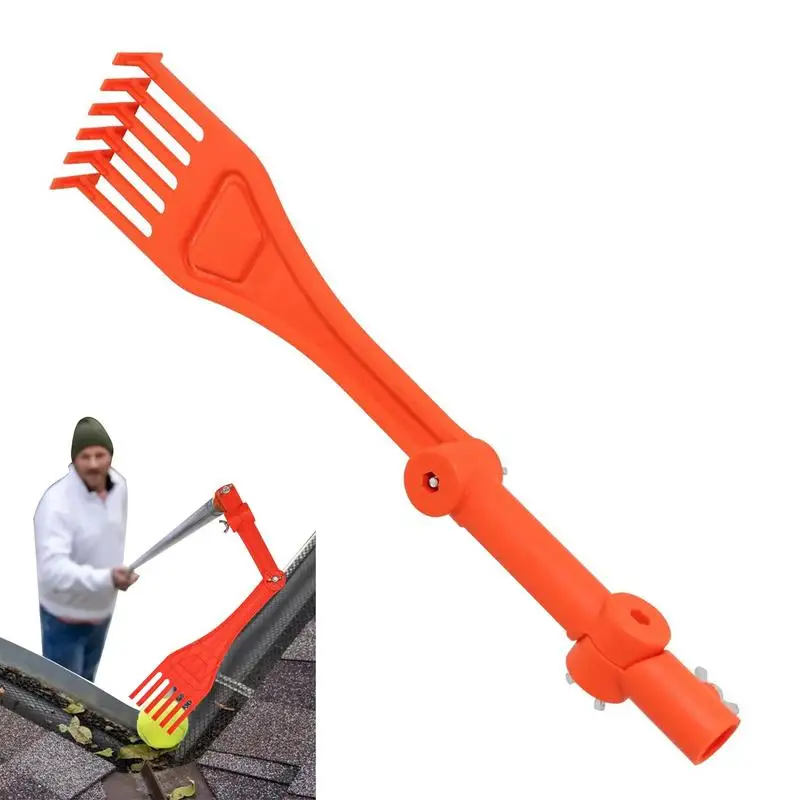 

Gutter Cleaning Rake Roof Gutters Cleaning Tool Rotatable Handle Roof Gutter Scoop Rain Gutter Cleaning Tool For Roofs Gutters