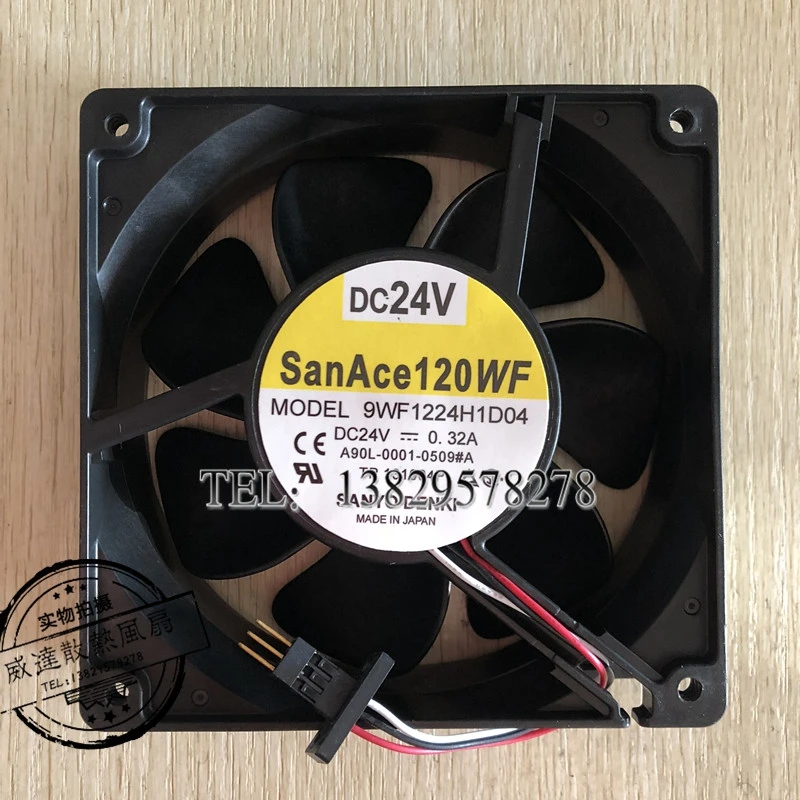 

Ltsf For SANYO DENKI 9WF1224H1D04 DC 24V 0.32A 120x120x38mm 3-Wire Server Cooling Fan 12cm